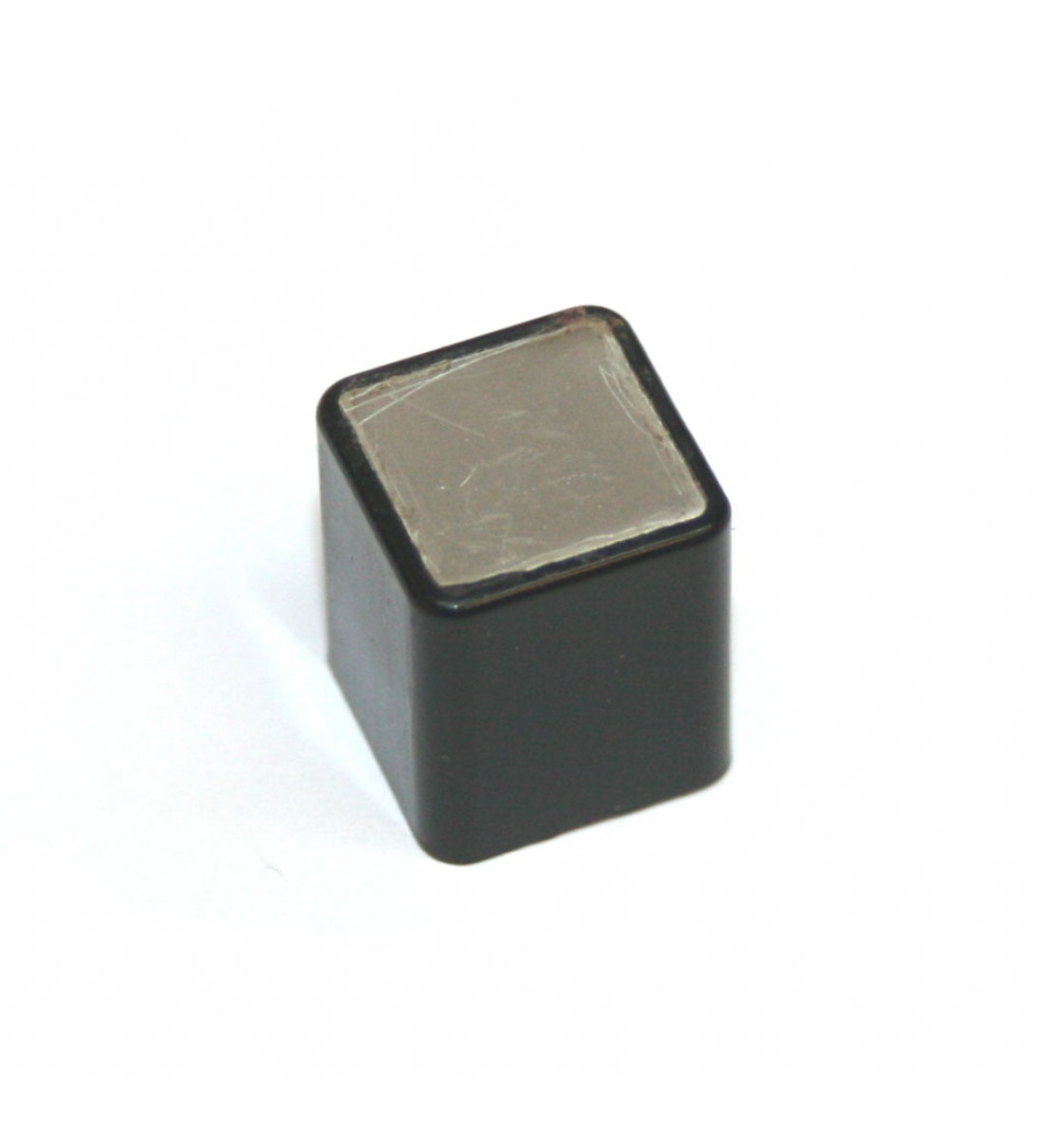 Cappuccio per interruttore a pulsante, nero con superficie argentata, per tastiera Elka